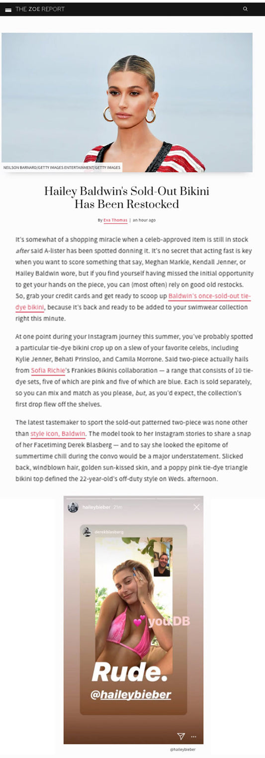 Restock Alert: Sofia Richie x Frankie...