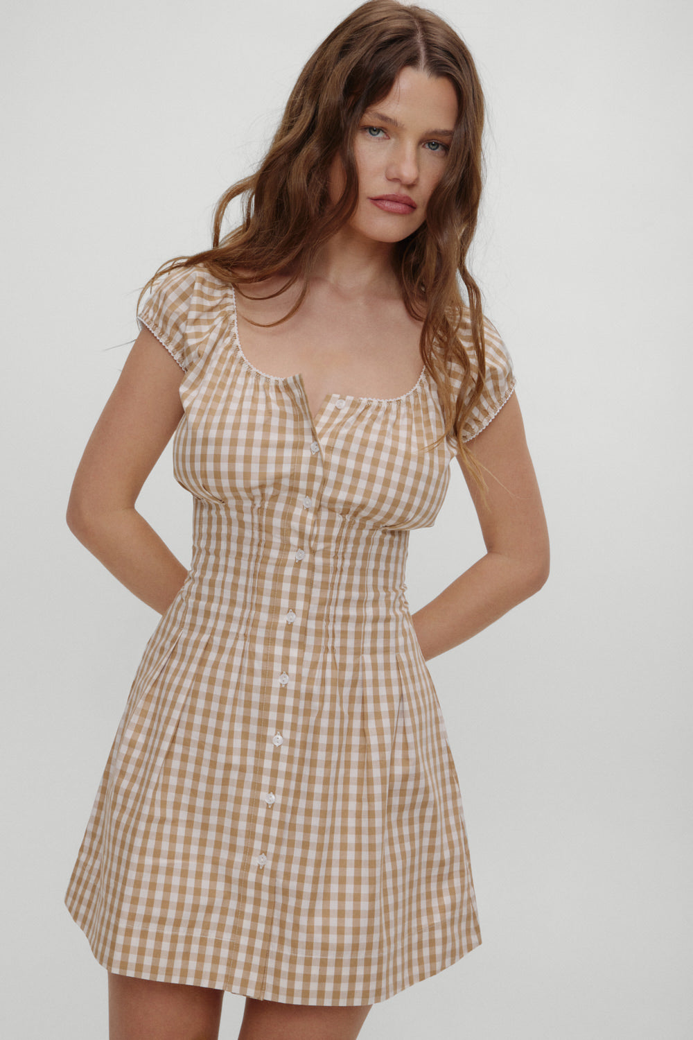 x BELLA HADID Mustang Mini Dress  Rodeo Gingham