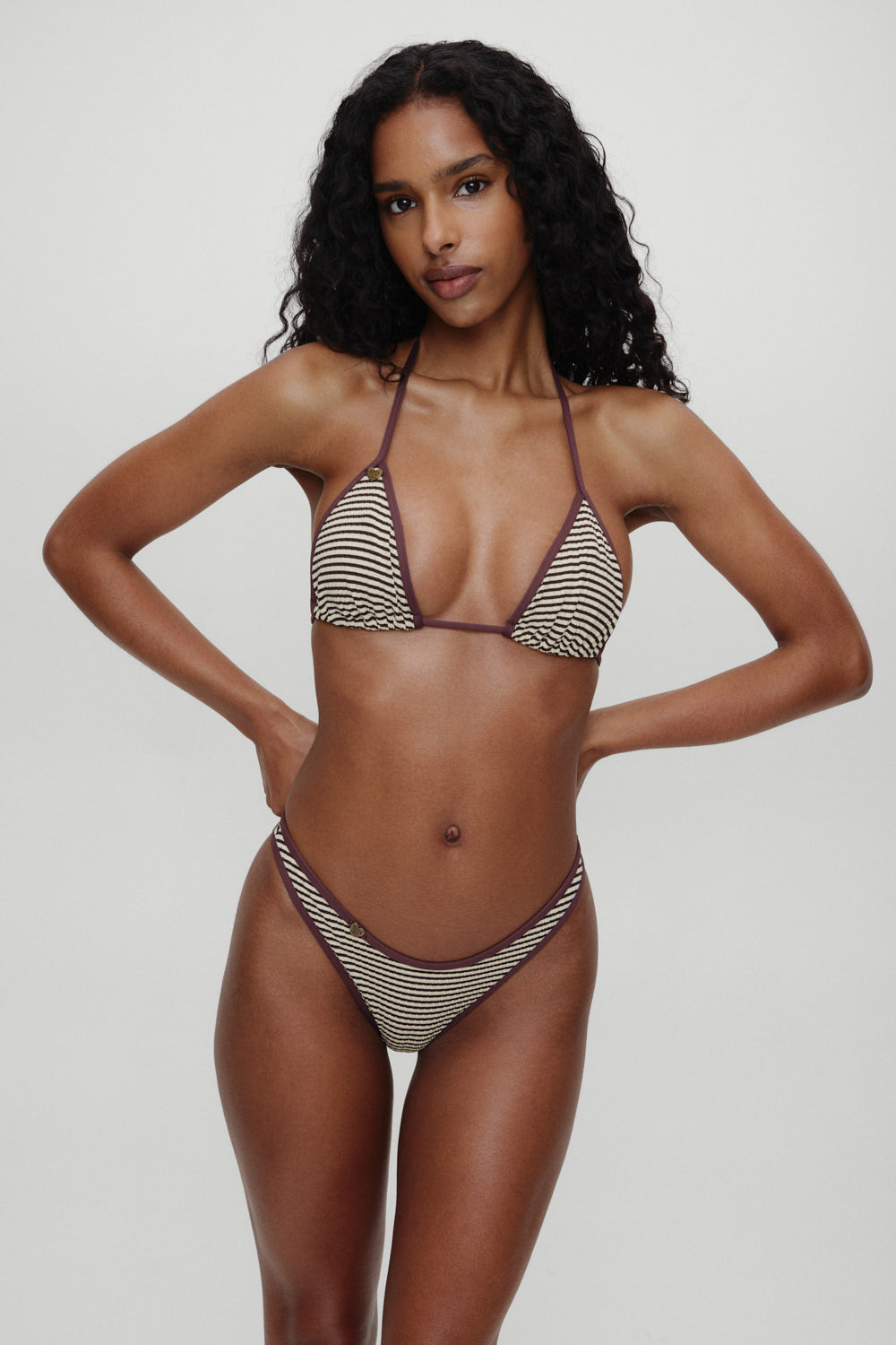 x BELLA HADID Nick Triangle Bikini Top  Lasso