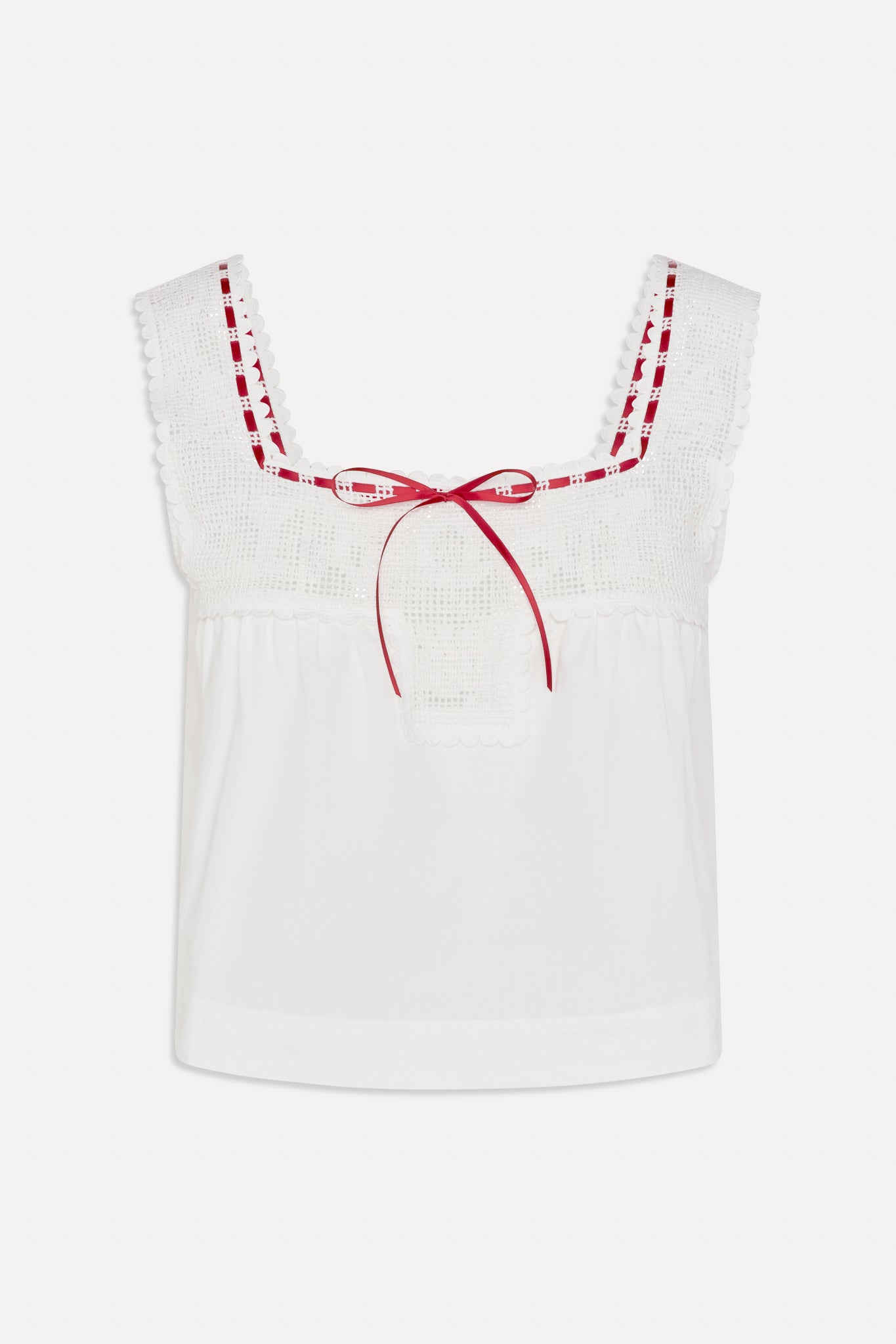 x BELLA HADID Heirloom Top  White