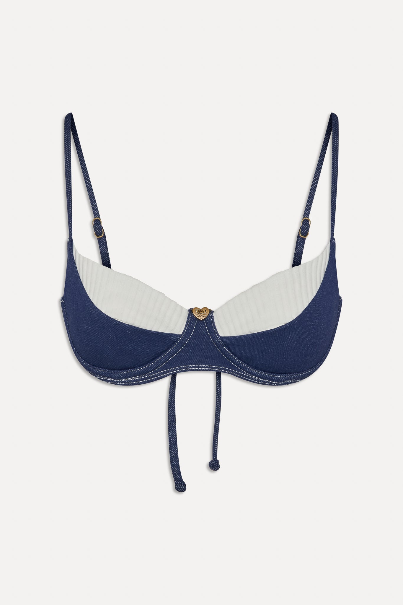 x BELLA HADID Jolene Underwire Bikini Top  Summer Denim