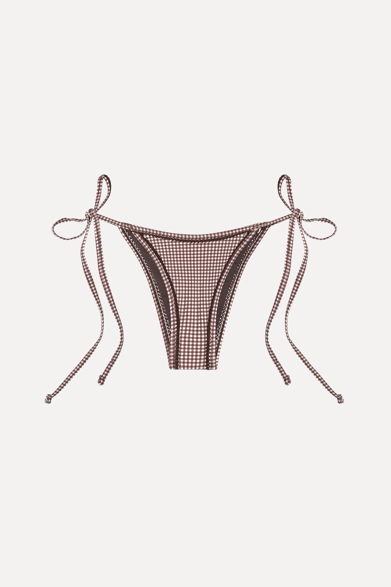 x BELLA HADID Mackenzie String Bikini Bottom  Dream Gingham