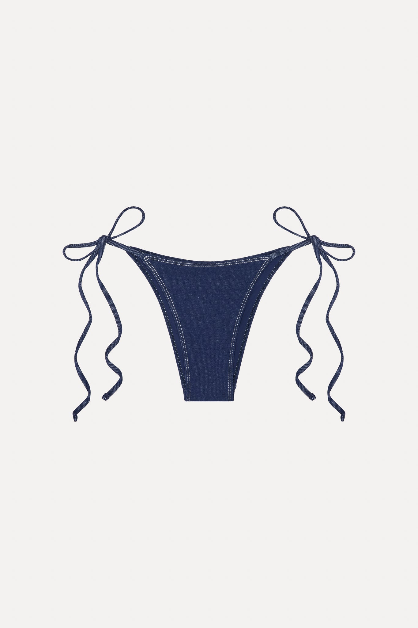 x BELLA HADID Mackenzie String Bikini Bottom  Summer Denim