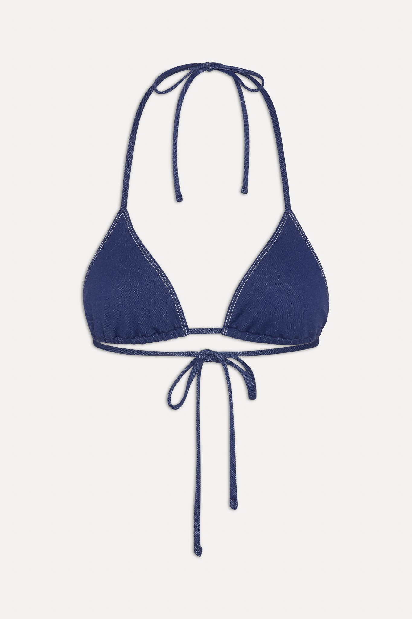 x BELLA HADID Nick Triangle Bikini Top  Summer Denim