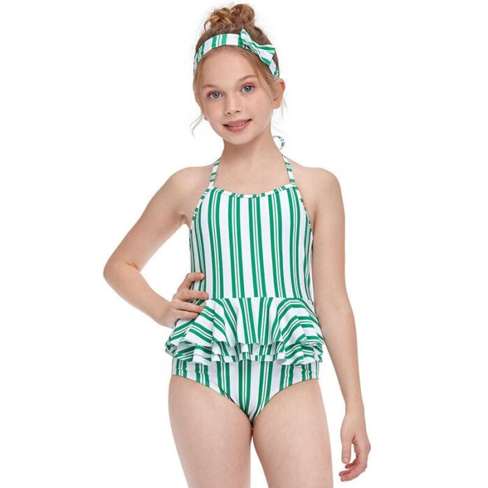 Little Girl Mini Bikinis Beautiful High Neck