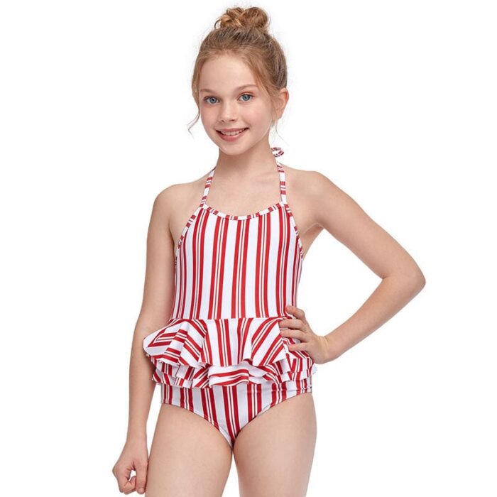 Little Girl Mini Bikinis Beautiful High Neck