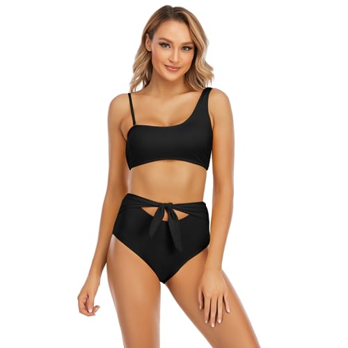 High Waist Bikini Set Tummy Control Swimwear