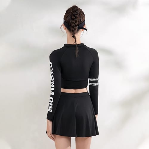 long sleeve swimwear dress