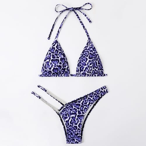 Leopard Printed Brazilian Bikini Set