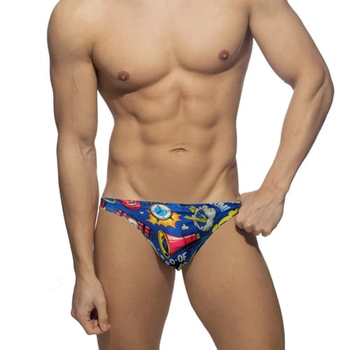 Print Men Triangle Swim Trunk