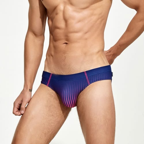 Elastic Spandex Men Swim Briefs