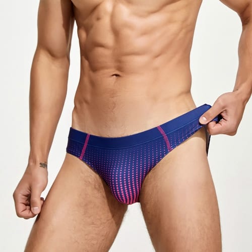 Elastic Spandex Men Swim Briefs